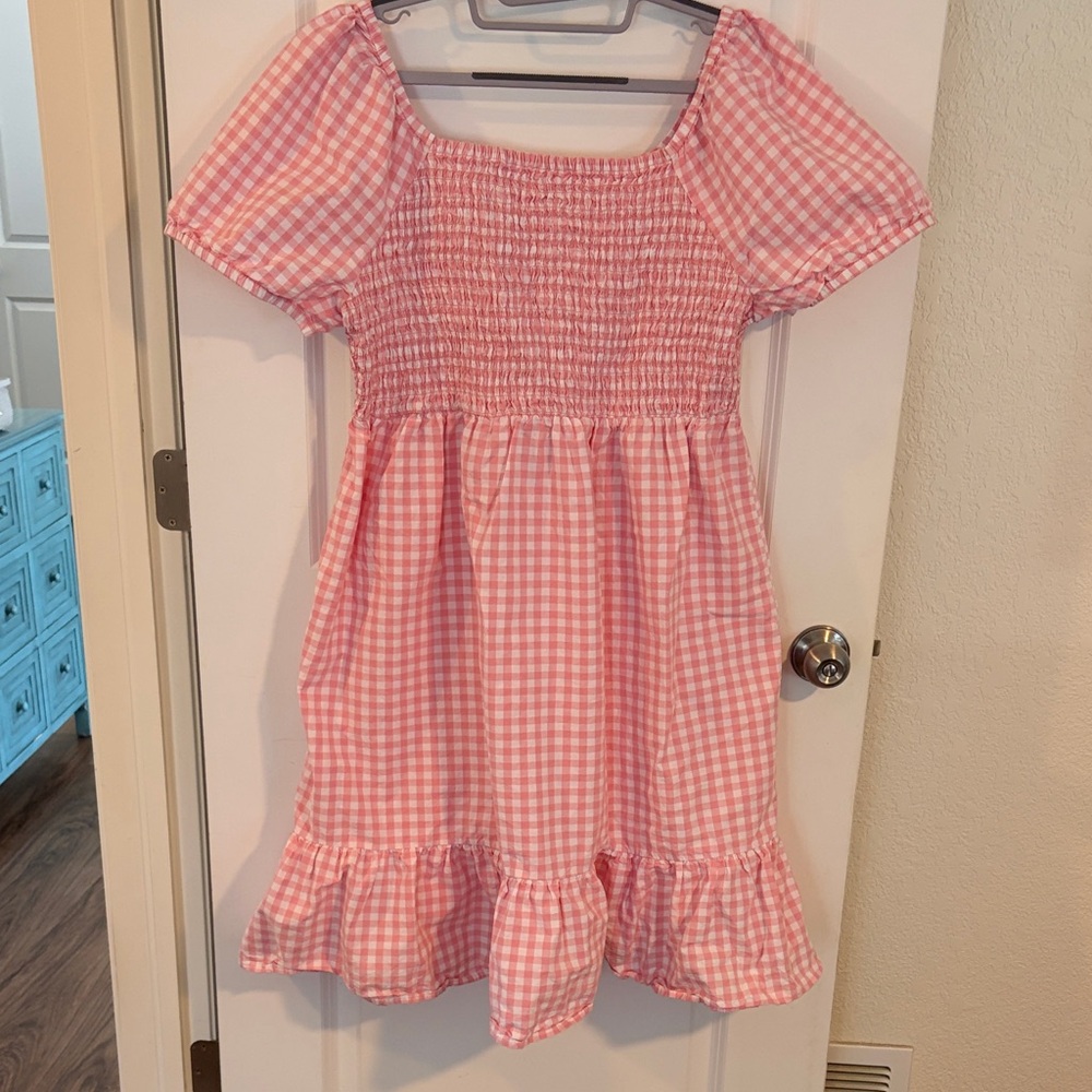 Pink Gingham Dress